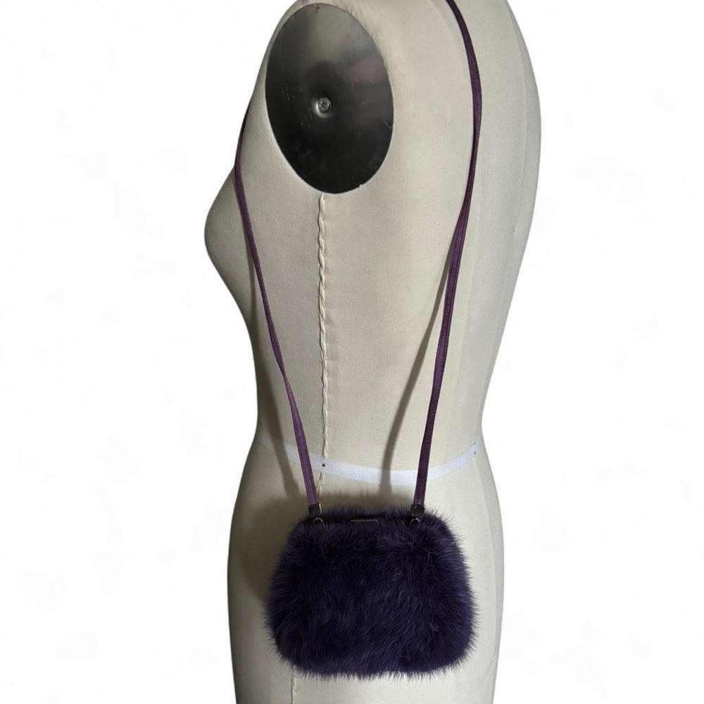 Escada Violet mini mink Fur Shoulder Bag - Picture 3 of 5